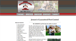 Desktop Screenshot of jensenspestcontrol.com